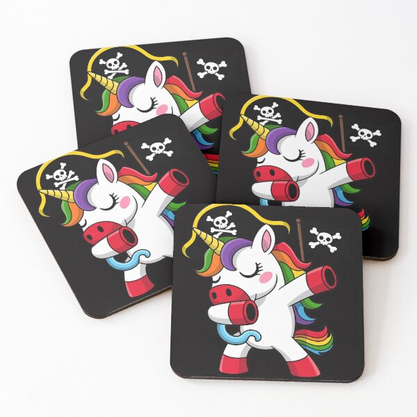 Item preview, Halloween Dabbing Cute Pirate Unicorn Apparel Kids Girls designed and sold by CareTopping.