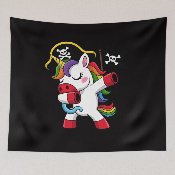 Item preview, Halloween Dabbing Cute Pirate Unicorn Apparel Kids Girls designed and sold by CareTopping.