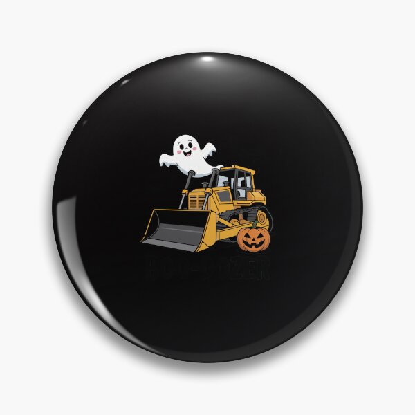 Item preview, Halloween Bulldozer Construction Trucks Ghost Halloween Kids designed and sold by ConceptThena.