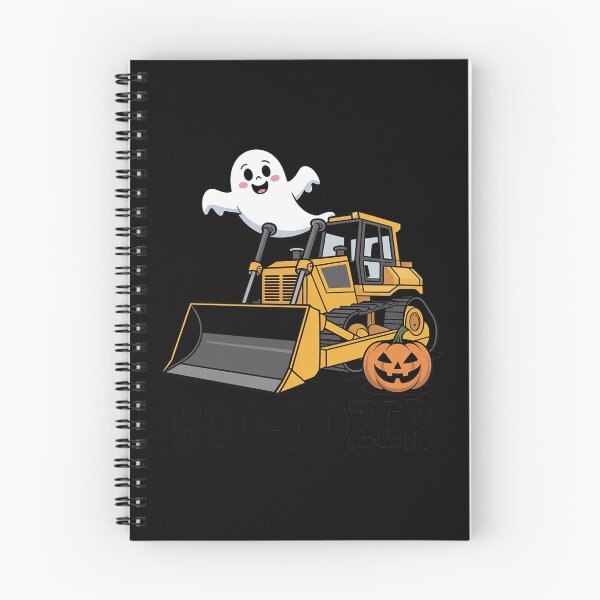 Item preview, Halloween Bulldozer Construction Trucks Ghost Halloween Kids designed and sold by ConceptThena.