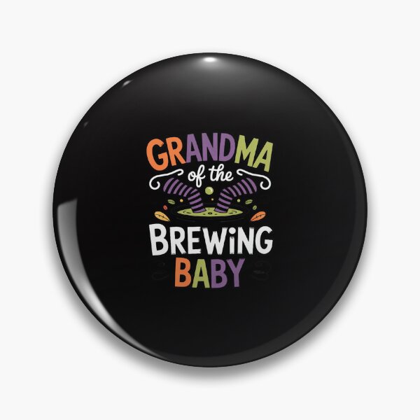 Item preview, Grandma of Brewing Baby Halloween Theme Baby Shower Spooky designed and sold by ConceptThena.