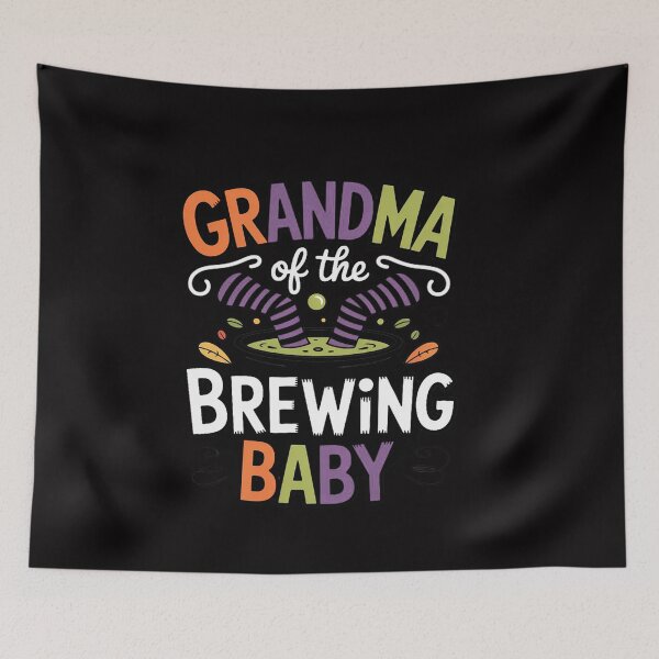 Item preview, Grandma of Brewing Baby Halloween Theme Baby Shower Spooky designed and sold by ConceptThena.