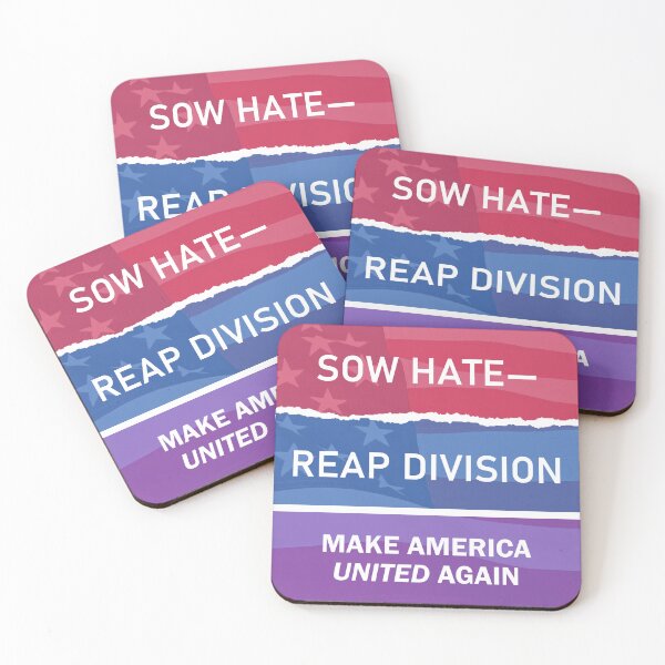 Item preview, Sow Hate Reap Division;  Make America UNITED Again, Protest t-shirt designed and sold by Cairographics.