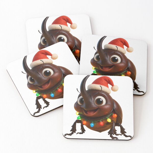 Item preview, Christmas Rhino Beetle designed and sold by Sillytoe.