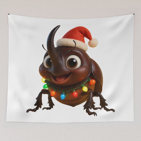 Item preview, Christmas Rhino Beetle designed and sold by Sillytoe.