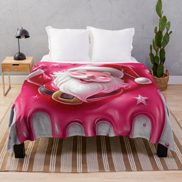 Artikelvorschau, Niedliches rosa Weihnachtsmann-Design – Gemütliches Winterfest-Design | Weihnachtsgeschenk entworfen und verkauft von BearBrushDesign.