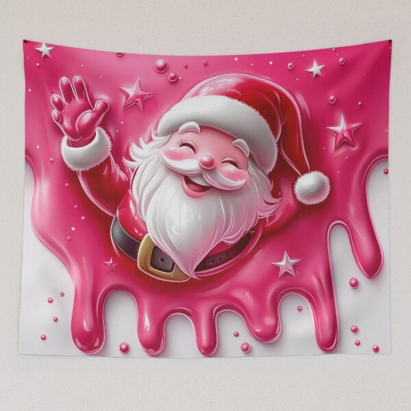 Item preview, Cute Pink Santa Christmas Design –  Cozy Winter Holiday Design | Christmas Santa Gift designed and sold by BearBrushDesign.