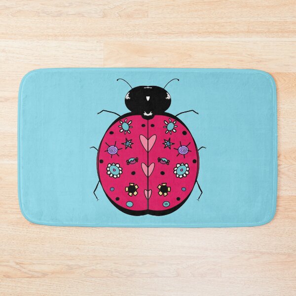Item preview, Ladybug Love on Blue designed and sold by KHoltDesigns.