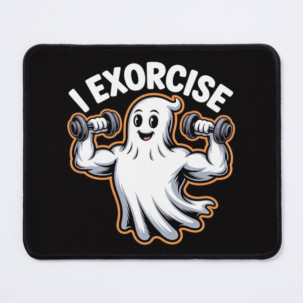 Item preview, Ghost I Exorcise Gym Exercise Workout Spooky Halloween designed and sold by ConceptThena.