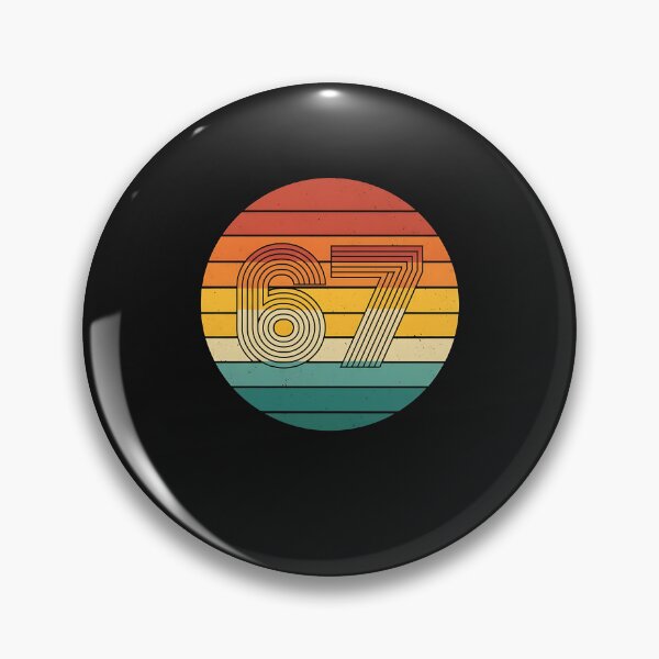 Item preview, Retro Sunset Six Seven 67 Vintage Circle designed and sold by cawtoon.