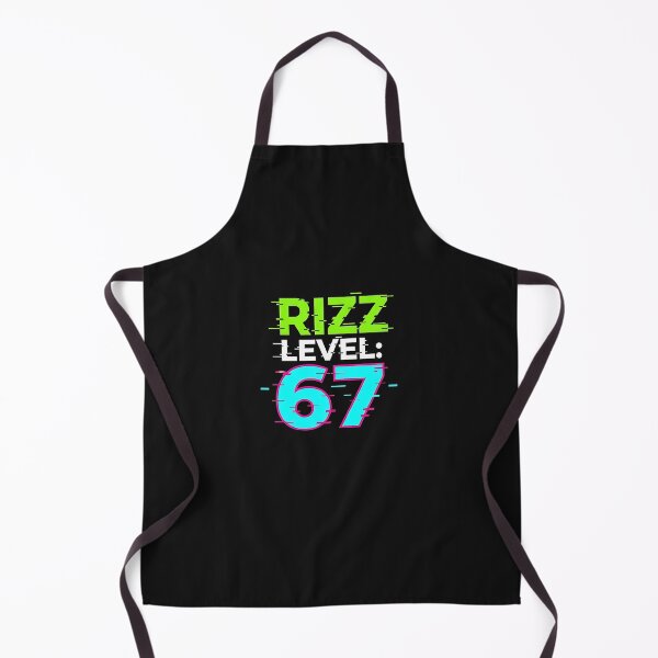 Item preview, Rizz Level 67 Neon Glitch Meme designed and sold by cawtoon.