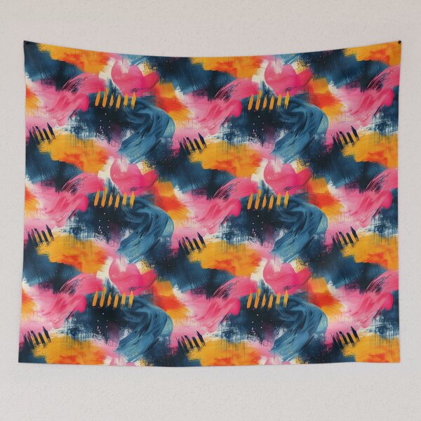 Item preview, Vibrant Abstract Brush Strokes Contemporary Art designed and sold by NTGUILTY.