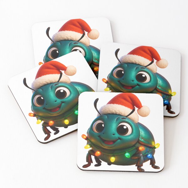 Item preview, Christmas Scarab Beetle designed and sold by Sillytoe.