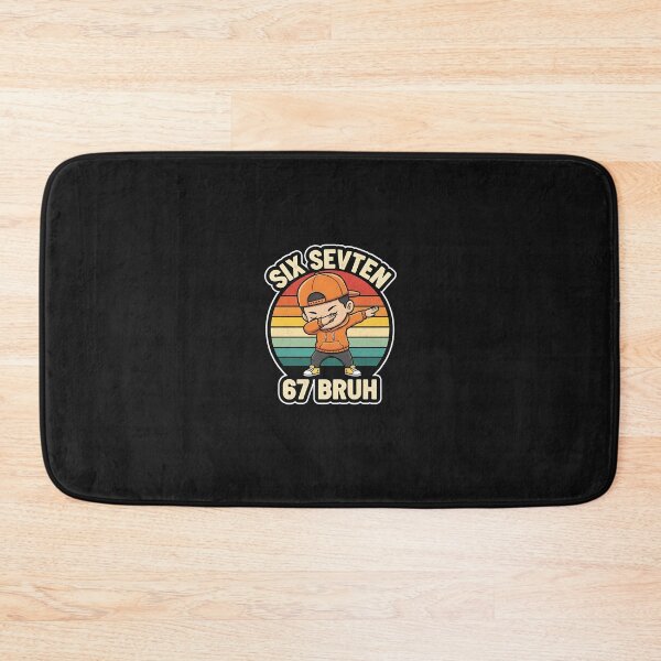 Item preview, Six Seven 67 Bruh Retro Dabbing Cartoon Meme  designed and sold by cawtoon.