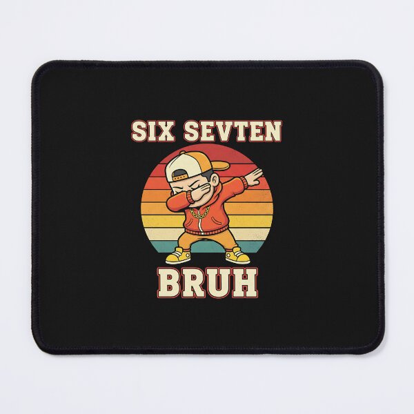 Item preview, Six Seven 67 Bruh Retro Dabbing Cartoon Meme designed and sold by cawtoon.