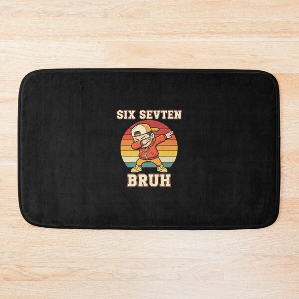Item preview, Six Seven 67 Bruh Retro Dabbing Cartoon Meme designed and sold by cawtoon.