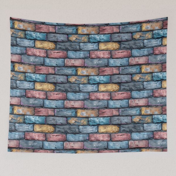 Item preview, Distressed Urban Graffiti Style Brick Wall designed and sold by NTGUILTY.