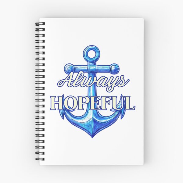 Item preview, Always Hopeful Anchor | Blue Nautical Illustration designed and sold by HopefulAddie.