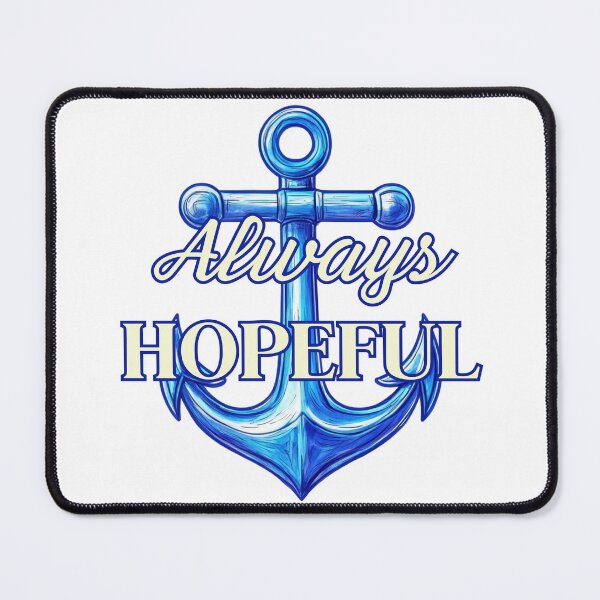 Item preview, Always Hopeful Anchor | Blue Nautical Illustration designed and sold by HopefulAddie.