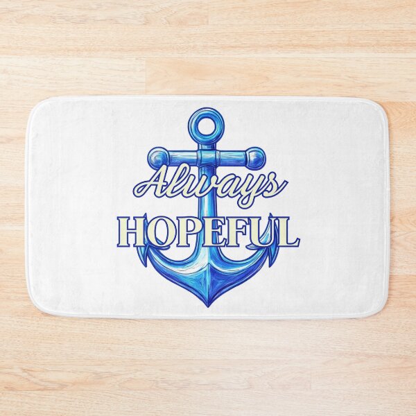 Item preview, Always Hopeful Anchor | Blue Nautical Illustration designed and sold by HopefulAddie.