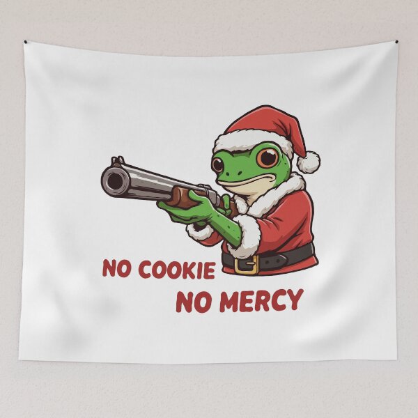Item preview, Christmas Frog Shotgun No Cookie No Mercy designed and sold by Gkinoki.