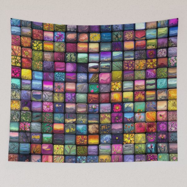 Item preview, Colorful Tile with Nature Themes designed and sold by JPugliese.