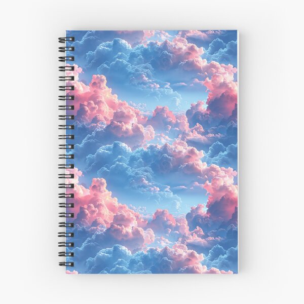 Item preview, Dreamy Pink and Blue Sky Clouds Pattern designed and sold by NTGUILTY.