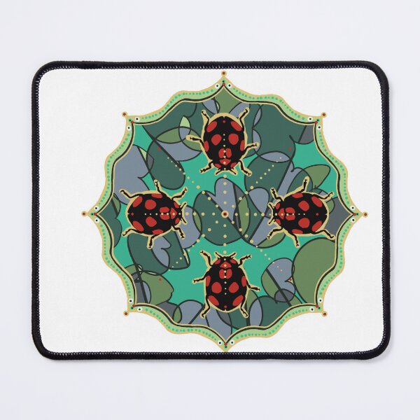 Item preview, ladybug mandala designed and sold by pgirl.