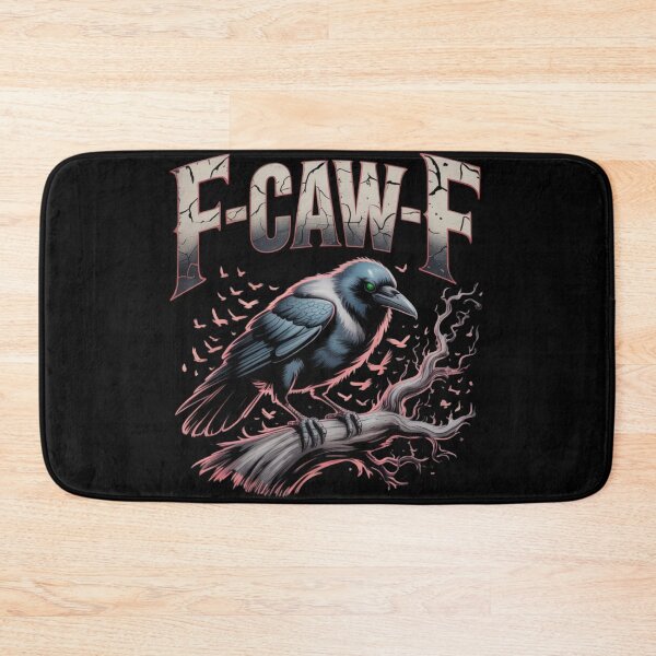 Item preview, Sarcastic Crow F-Caw-F Raven Joke Meme Spooky Gothic Humor designed and sold by GhoulishGaze.