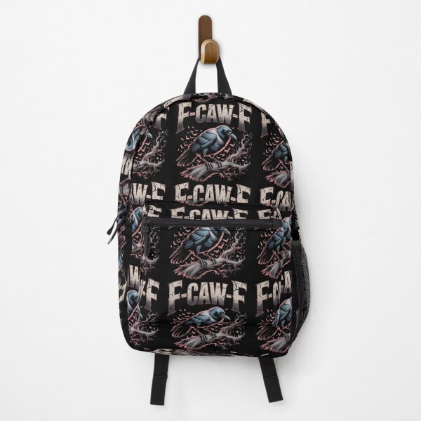 Item preview, Sarcastic Crow F-Caw-F Raven Joke Meme Spooky Gothic Humor designed and sold by GhoulishGaze.