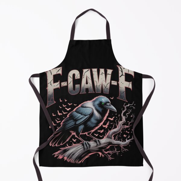 Item preview, Sarcastic Crow F-Caw-F Raven Joke Meme Spooky Gothic Humor designed and sold by GhoulishGaze.