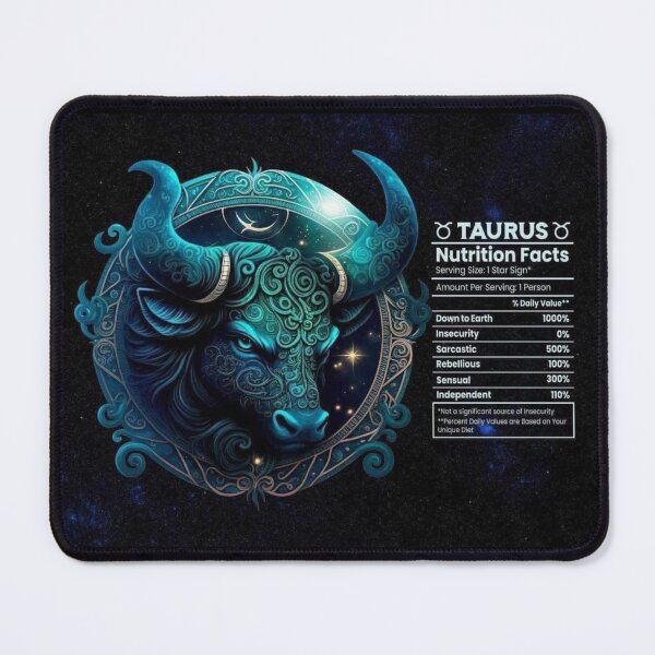 Item preview, Taurus-Themed Nutritional Value Apparel & Home Decor designed and sold by Compass and a Camera.
