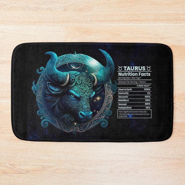 Item preview, Taurus-Themed Nutritional Value Apparel & Home Decor designed and sold by Compass and a Camera.