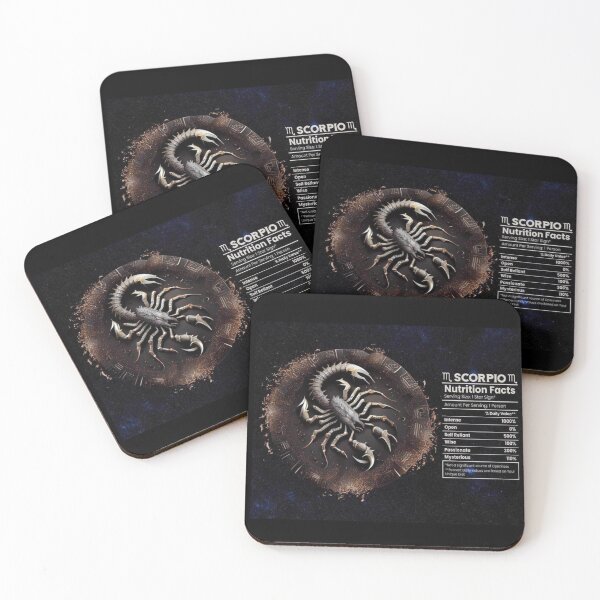 Item preview, Scorpio-Themed Nutritional Value Apparel & Home Decor  designed and sold by Compass and a Camera.
