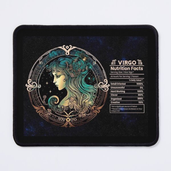 Item preview, Virgo-Themed Nutritional Value Apparel & Home Decor designed and sold by Compass and a Camera.