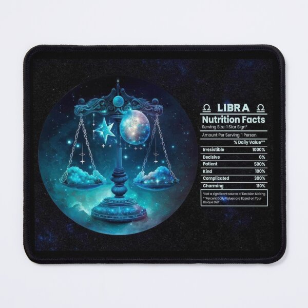 Item preview, Libra-Themed Nutritional Value Apparel & Home Decor designed and sold by Compass and a Camera.
