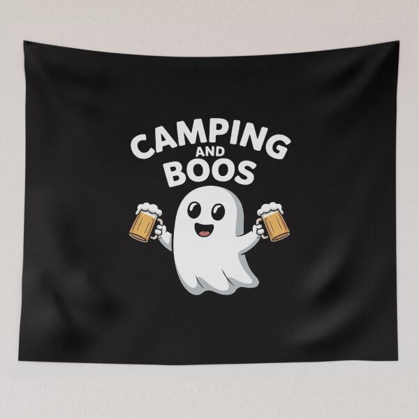 Item preview, Camping and Boos Camping Halloween For Men Women designed and sold by Viepenny.