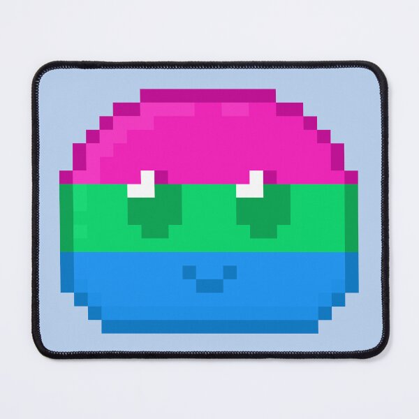 Item preview, Poly Pride Pixel Slime designed and sold by Lilac-Cat.