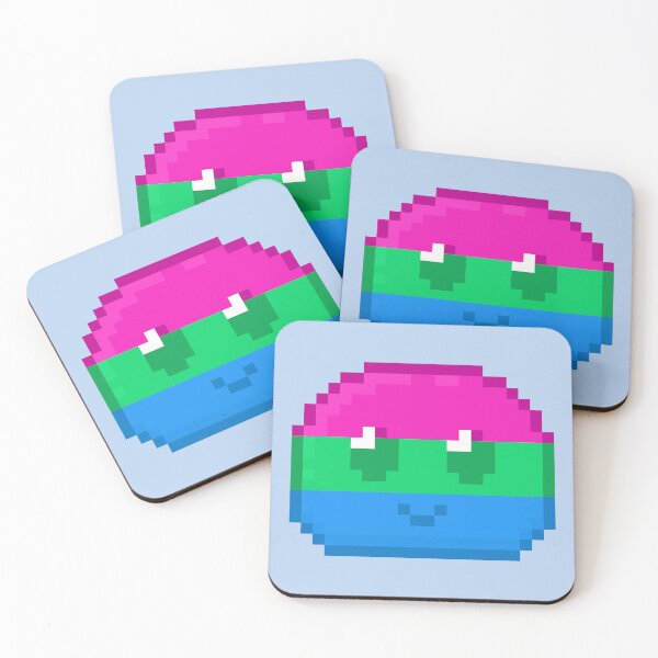 Item preview, Poly Pride Pixel Slime designed and sold by Lilac-Cat.