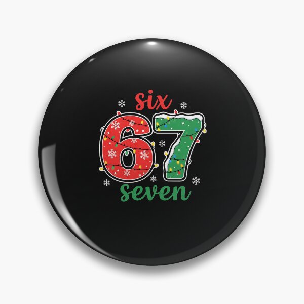 Item preview, Six Seven Christmas Snowflake Lights Typography designed and sold by grumpzara.