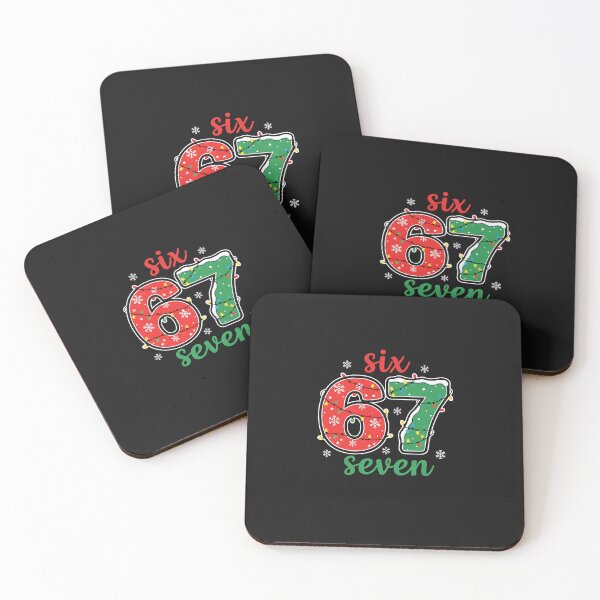 Item preview, Six Seven Christmas Snowflake Lights Typography designed and sold by grumpzara.