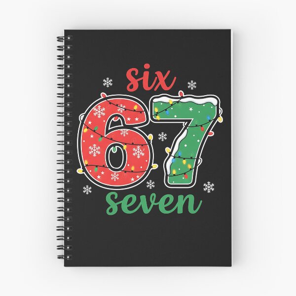 Item preview, Six Seven Christmas Snowflake Lights Typography designed and sold by grumpzara.