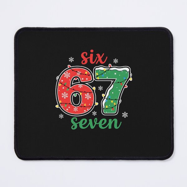 Item preview, Six Seven Christmas Snowflake Lights Typography designed and sold by grumpzara.