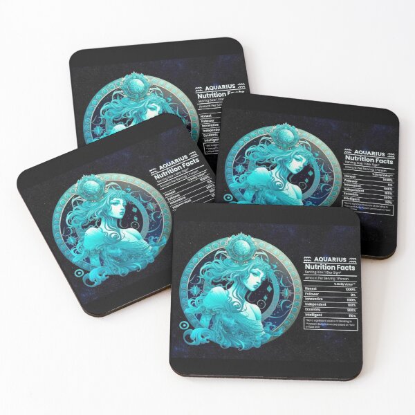 Item preview, Aquarius-Themed Nutritional Value Apparel & Home Decor designed and sold by Compass and a Camera.