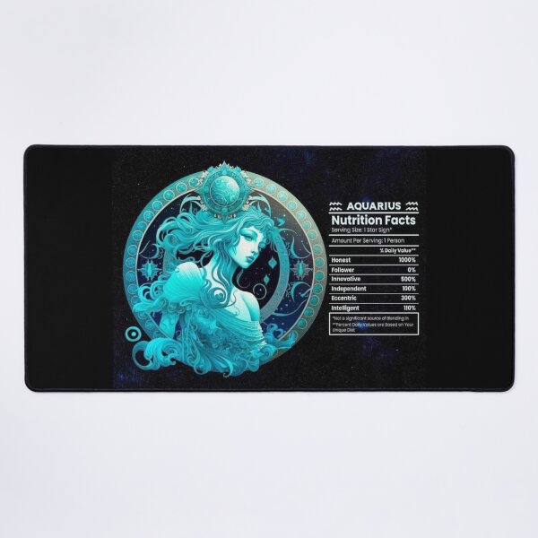 Item preview, Aquarius-Themed Nutritional Value Apparel & Home Decor designed and sold by Compass and a Camera.