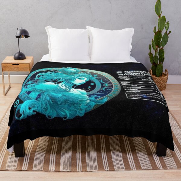 Item preview, Aquarius-Themed Nutritional Value Apparel & Home Decor designed and sold by Compass and a Camera.