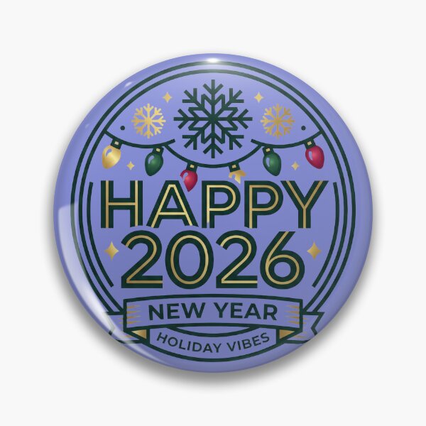 Item preview, Happy 2026 – Bold Modern Festive Holiday Illustration designed and sold by TeeVibeHaus.