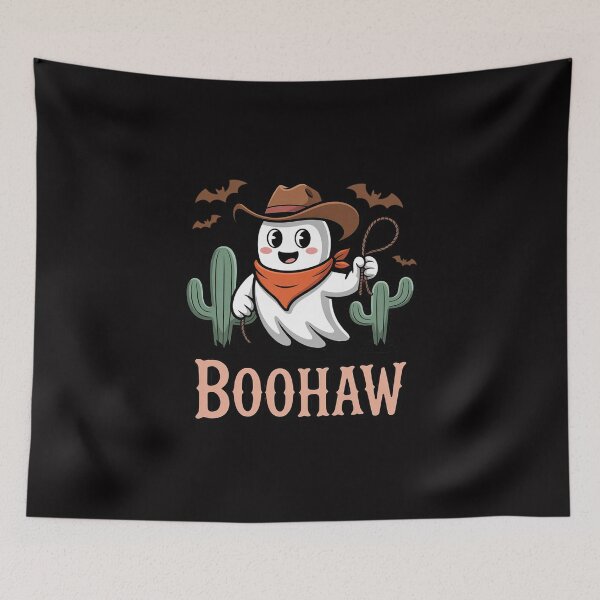 Item preview, Western Boohaw Ghost Spooky Season Vibes Halloween designed and sold by Viepenny.