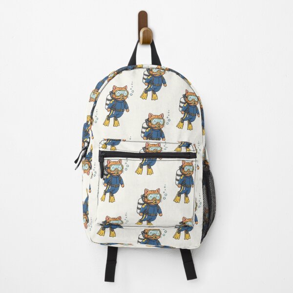 Item preview, Scuba Diver Cat – Cute Cartoon Ocean Explorer designed and sold by HoopeStylee.
