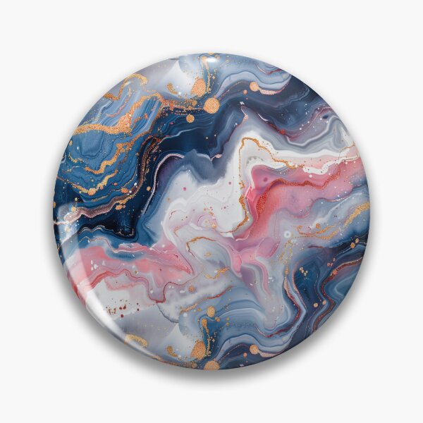 Item preview, Luxurious Gold Foil Navy Pink Marble Abstract designed and sold by NTGUILTY.